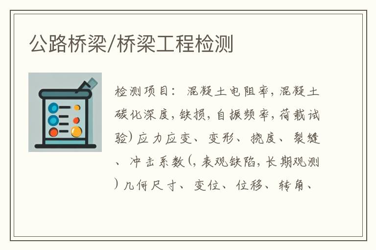 公路桥梁/桥梁工程检测